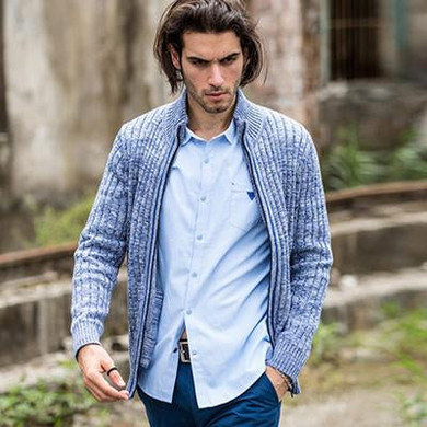Pioneer Camp cardigans men sweaters new 2017 knitwear zipper cardigan Top quality brand clothing fashion male christmas coat