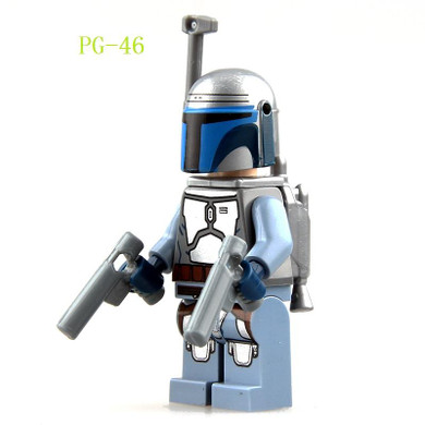 PG46 Building Blocks Star Wars 7 The Force Awakens Green Jango Fett Dolls Bounty Hunter Boba Fett Bricks Children Gift Toys