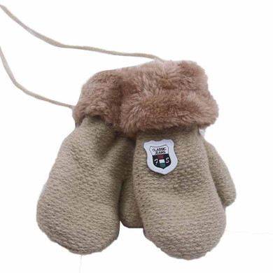 Feitong Autumn Winter Warm Knited Gloves Unisex Solid Kids Gloves Mittens For Girls Boys Children Gloves eldiven #EW