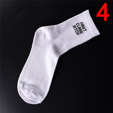 Cotton Socks humor words Print Warm Casual Socks unisex socks Autumn Winter White Socks