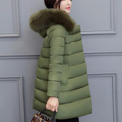 Cotton Padded Winter Jacket Women 2017 Autumn Fashion Thick Warm Parkas Women Hooded Fur Cheap Female Jacket Winter Coat Women