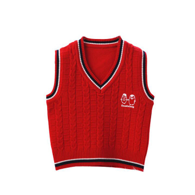 Cotton Crochet Baby Vest Girls Boys Knitted Baby Sweater Soft Comfortable Baby Boy Vest Jackets Spring Autumn V-Neck Sweaters