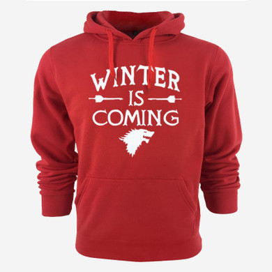 Cotton blend game of thrones mens sweatshirt fleece casual winter is coming men hoodies and sweatshirt with hat 2016