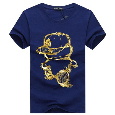 cotton 3DT-shirts men 2016 summer new arrvial  funny teenage man's print T-shirt extended plus size 4XL 5XL white black red
