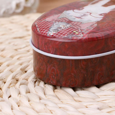 Home Office torage Box Soap Shape Tea Candy Storage Tin Box Coin Box Jewelry Container Retro Sundries Desk Organizer
