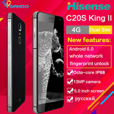 Hisense C20S IP67 Octa Core Waterproof Rugged Smartphone 5inch 13MP 3GB RAM 32GB ROM Mobile Fingerprint Present Screen protector