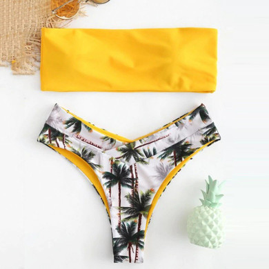 Flamingo Island Beach Swimsuit Set