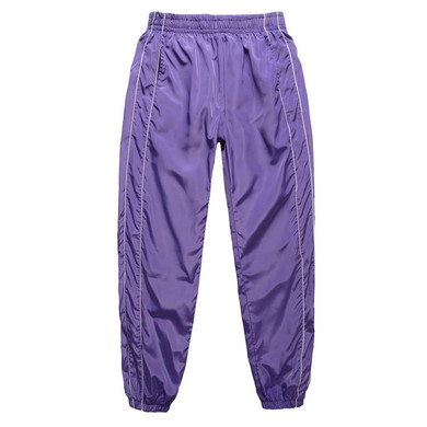 HIPFANDI 2017 Cool Fashion Urban Hip Hop Clothing Men Brand Stage Drape 90s Striped Joggers Nylon Black Gold Mens Track Pants