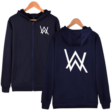 Hip Hop Streetwear Alan Walker DJ Hoodies High Quality Hooded Sweatshirt Men &amp; Women Zipper Hoodie Casual Loose Brand Clothing