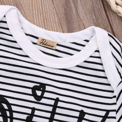 2017 Newest Kids Baby Boy Girl bodysuits Infant Striped Jumpsuit Bodysuit Clothes Outfits