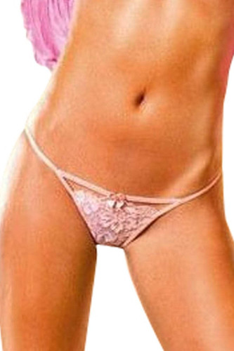 Baci Pink Lace G-String