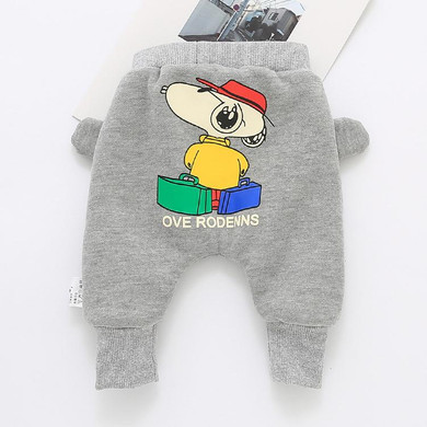 baby velvet pants cartoon infant trousers wholesale