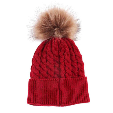 Baby Toddler Kids Boys Girls Knitted Fur Ball Caps 2017 Winter Autumn Cute Hats Crochet Warm Hat Cap