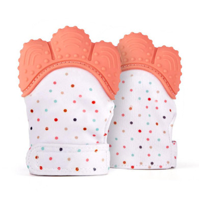 Baby Teethers Natural Silicone Gloves Teether Sensory Handmade Waterproof Fabric Newborn Teething Newborn Mom Kids Teether 1pcs