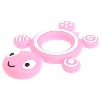 Baby Teether Cute Tortoise Safety Baby Kids Food Grade Silicone Teether Baby Chewing Toys