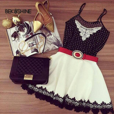 Bekoshine 2017 Newest Vestidos Women Summer Dress Vestido de festa Fashion Casual O-Neck Sleeveless Sexy Lace Dress Bekoshine 2017 Newest Vestidos Women Summer Dress Vestido de festa Fashion Casual O-Neck Sleeveless Sexy Lace Dress