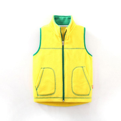 BEKE MATA Boys Vests 2017 Autumn Fashion Fleece Kids Boy Outerwear Candy Color Zipper Girls Waistcoat Jacket Children Vest Girls