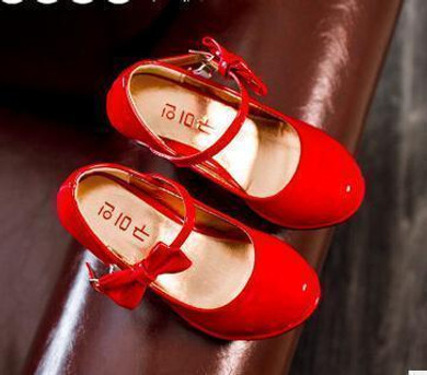 Bekanille Girls Leather Shoes Autumn Bowtie Sandals 2018 New Children Shoes High Heels Princess Sweet Sandals For Girls K3146