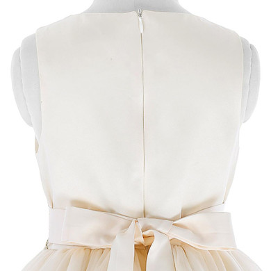 Beige Long Flower Girl Dresses for Wedding Girls Beauty Pageant Dresses Sleeveless Evening Gowns Kids Prom Dresses with Belt Beige Long Flower Girl Dresses for Wedding Girls Beauty Pageant Dresses Sleeveless Evening Gowns Kids Prom Dresses with Belt