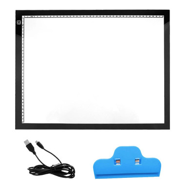 Behogar A3 LED Drawing Board Eyesight-protected Touch Dimmable Tracing Table Light Pad Box with Clip for 2D Animation Sketching