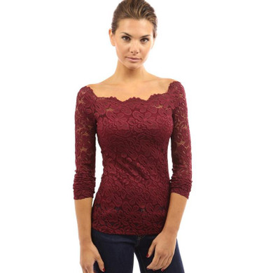 BEFORW Women Lace Blouse Casual Long Sleeve Big Size Off The Shoulder Tops For Women Sexy Lace Embroidery Black White Blouses
