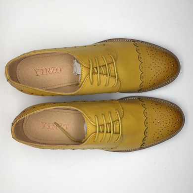 Genuine leather Ruffles Bullock women shoes fashion all match casual shoes lady retro oxfords shoes