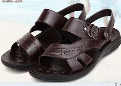 Genuine Leather Men's Beach Shoes Summer Men Sandals Large Size 47 48 Summer Sandals Mens Shoes Real Leather