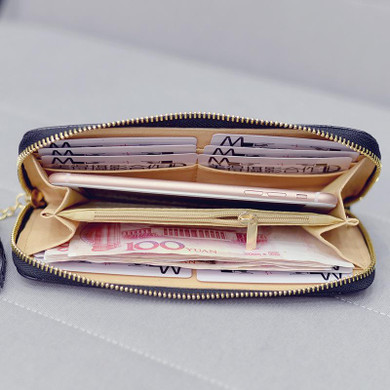 ADIYATE Luxury Famous Brand Long Phone Clutch Designer Female Bag Women's Purse Money Wallets Coin Money Cheap Women Bag
