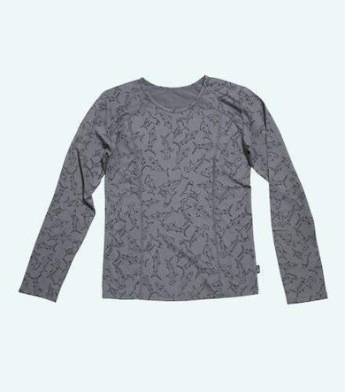 Active Long Sleeve Rashguard - Shark Print