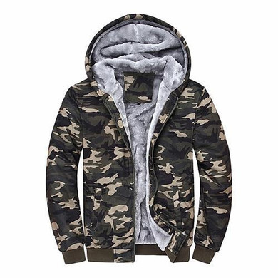 ACTIONCLUB Winter Men Hoodies Tracksuits Hooded Men Male Warm Thick Sweatshirt Camouflage Hoodies Plus Thick Velvet