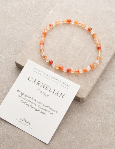 Carnelian Mini Gemstone Energy Bracelet
