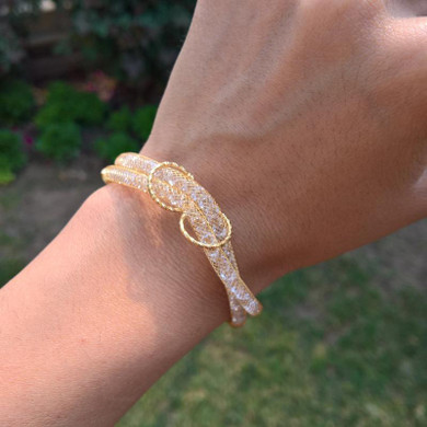 Vintage Crystal Mesh Bracelet