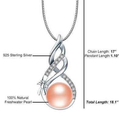 Freshwater Pearl Pendant Elegant Pink Freshwater Pearl Pendant Elegant Pink