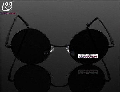 '=CLARA VIDA= High-grade Aluminum Magnesium Alloy Retro Round Mens Womens Polarized Sunglasses Tac Enhanced Polarised Sun glasses