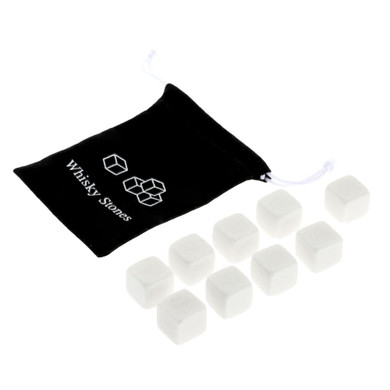 9pcs/set Natural Whiskey Stones Sipping Ice Cube Whisky Stone Whisky Rock Cooler Wedding Gift Favor Christmas Bar