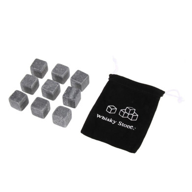 9pcs Natural Whiskey Stones Sipping Ice Cube Whisky Stone Whisky Rock Cooler Wedding Gift Favor Christmas Bar Cold Glacier Stone