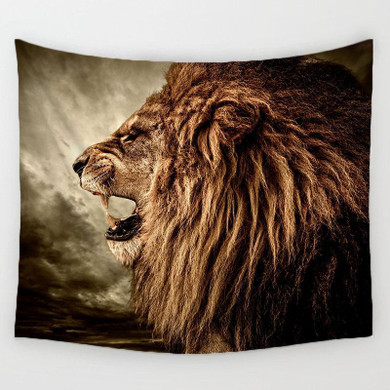 Lion Roar Tapestry