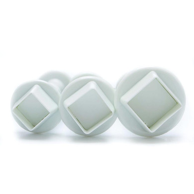 LINSBAYWU 3PCS/lot Square Shape Mold Cutter Fondant Cake Decorating Tool Cookie Sugar Craft