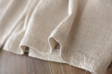 Linen Cotton Elastic waist Plus size Women Wide leg Pants Loose Casual Vintage Linen Wide leg Trousers Beige Original Pants 5104