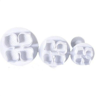 LIMITOOLS 3PC Hydrangea Fondant Plunger Cutter Set