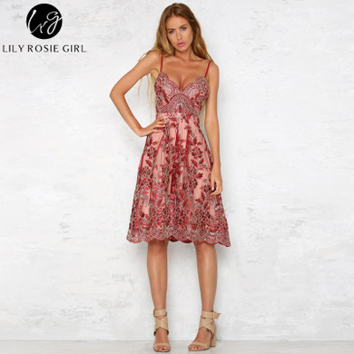 White Off Shoulder Deep V-Neck Summer Party Dress - Lily Rosie Girl