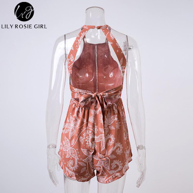 Lily Rosie Girl Boho Off Shoulder Floral Summer Romper