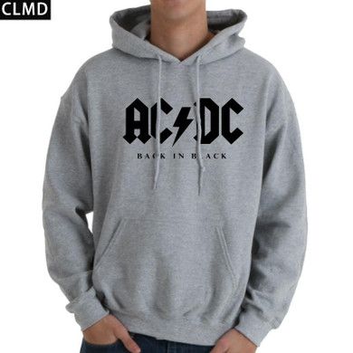 AC/DC Rock Band Hoodie for Men - 2017 Winter Collection Casual Graphic Sweatshirt, Hip Hop Style Tracksuit