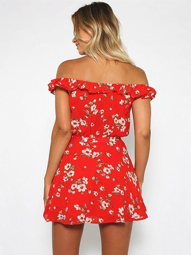 Trendy Floral Off-Shoulder Tops with Flattering Skirt Sets for Stylish Women