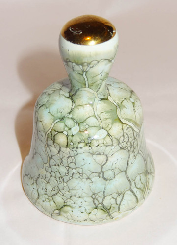 Vintage Hand Painted Ceramic Pottery Bell, Made in Holland, 3" Tall