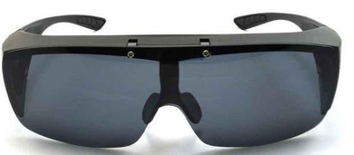 Filp up polarized Fit over sunglasses with lens folding wear on regular prescription glasses
