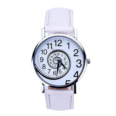 New Hot Sale Fashion watch CLAUDIA Women Swirl Pattern Leather Analog Quartz Wrist Watch Freeshipping clock Relogio Feminino