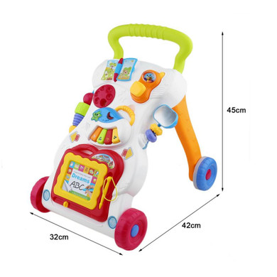 New Hot Sale Baby Toddler Trolley Sit-to-Stand Walker Baby Learning Walking Assistant Infant Safety Baby Walkers First Steps Car
