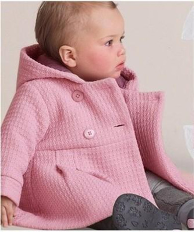 New High Quality Fashion Baby Coat Autumn and Winter Cotton Lining Jacquard Coat 3 Color
