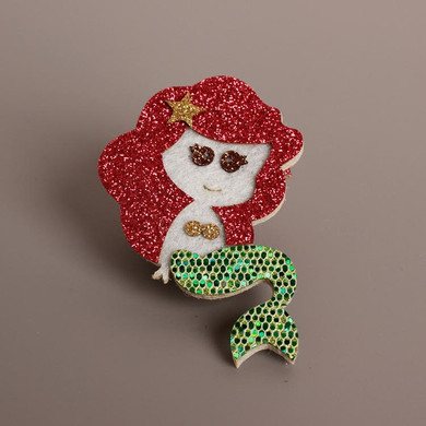 New Girls Hair Accessories Fashion Baby Hairpins Cute Flash Cartoon Mermaid Children Headwear Princess Barrette kids Hair Clips